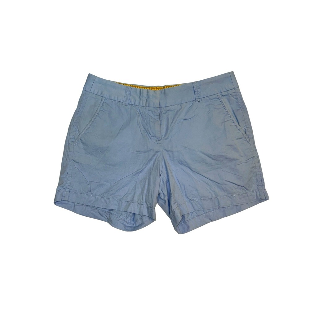 J Crew Broken-in Chino‎ Shorts Women's 30 Inch Sky Blue 100% Cotton Everyday